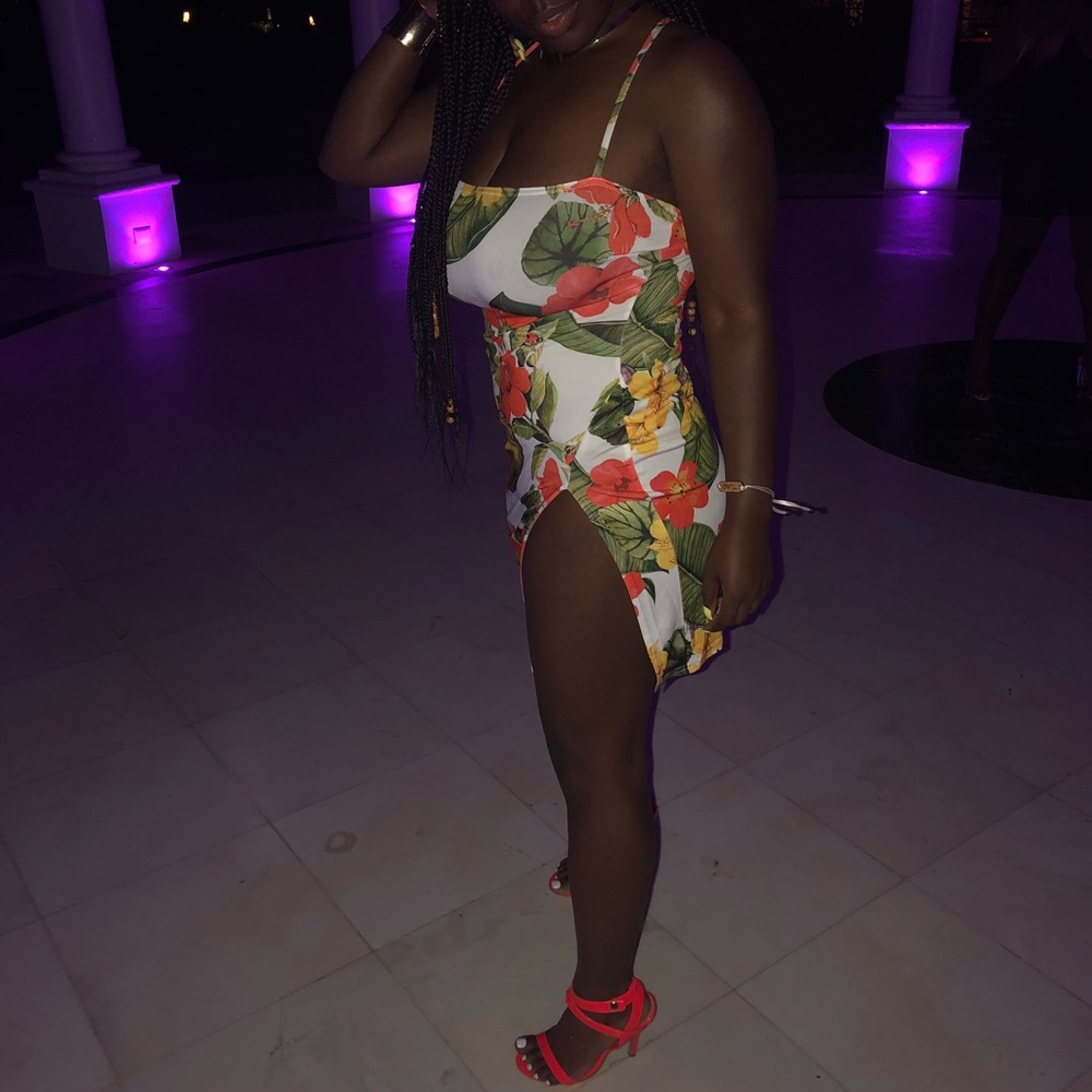 Floral Bodycon Mini Dress